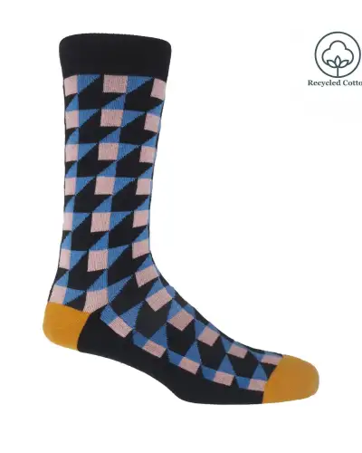Men PEPER HAROW Dimensional Mens Socks - Black £14.00