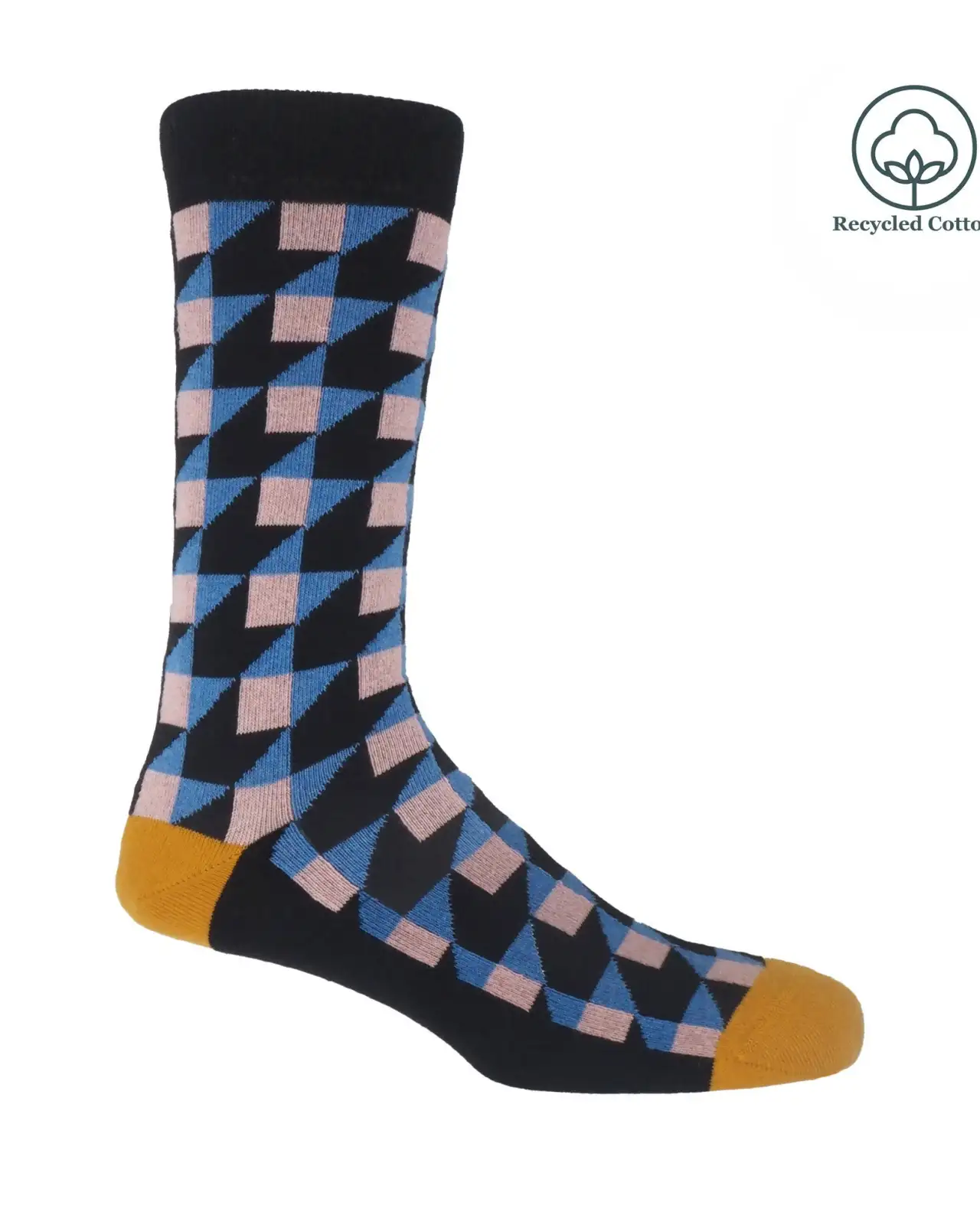 Men PEPER HAROW Dimensional Mens Socks - Black £14.00