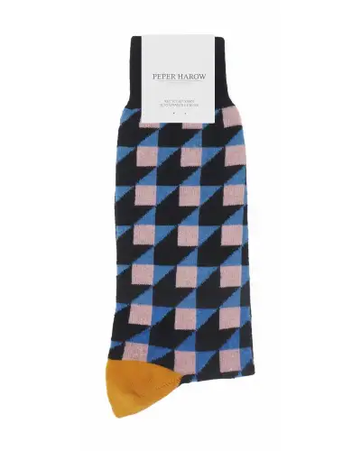 Men PEPER HAROW Dimensional Mens Socks - Black £14.00