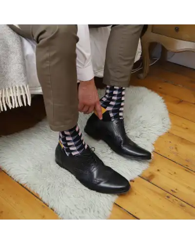 Men PEPER HAROW Dimensional Mens Socks - Black £14.00