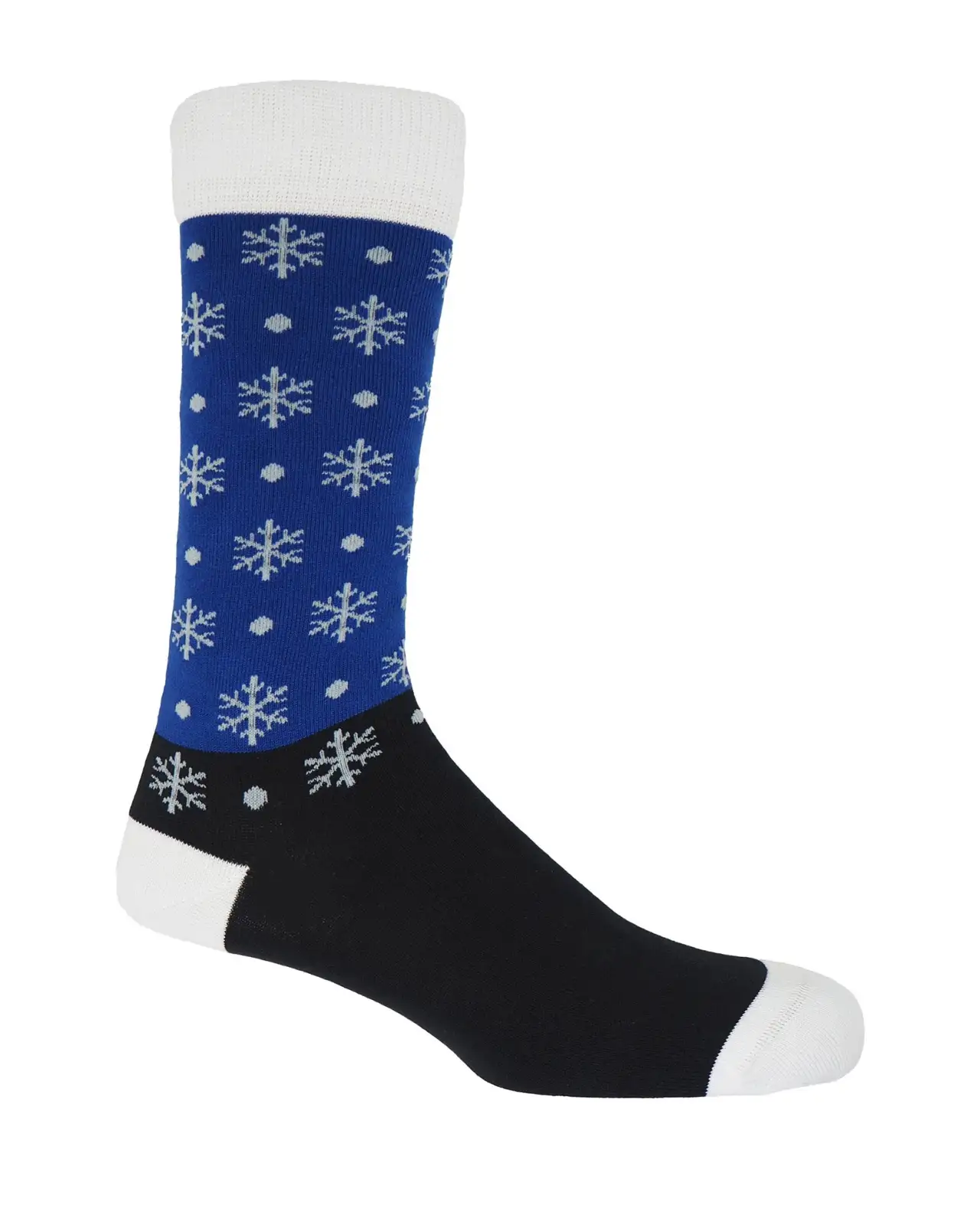 Men PEPER HAROW Snowflake Mens Socks - Blue £16.00