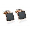 Cufflinks Babette Wasserman Key Stone Cufflinks Onyx £78.00