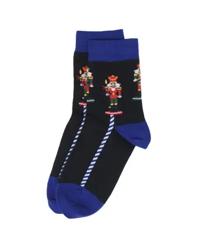 Women PEPER HAROW Nutcracker Womens Socks - Black £15.00