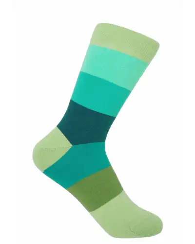 Women PEPER HAROW Block Stripe Womens Socks - Earth £15.00