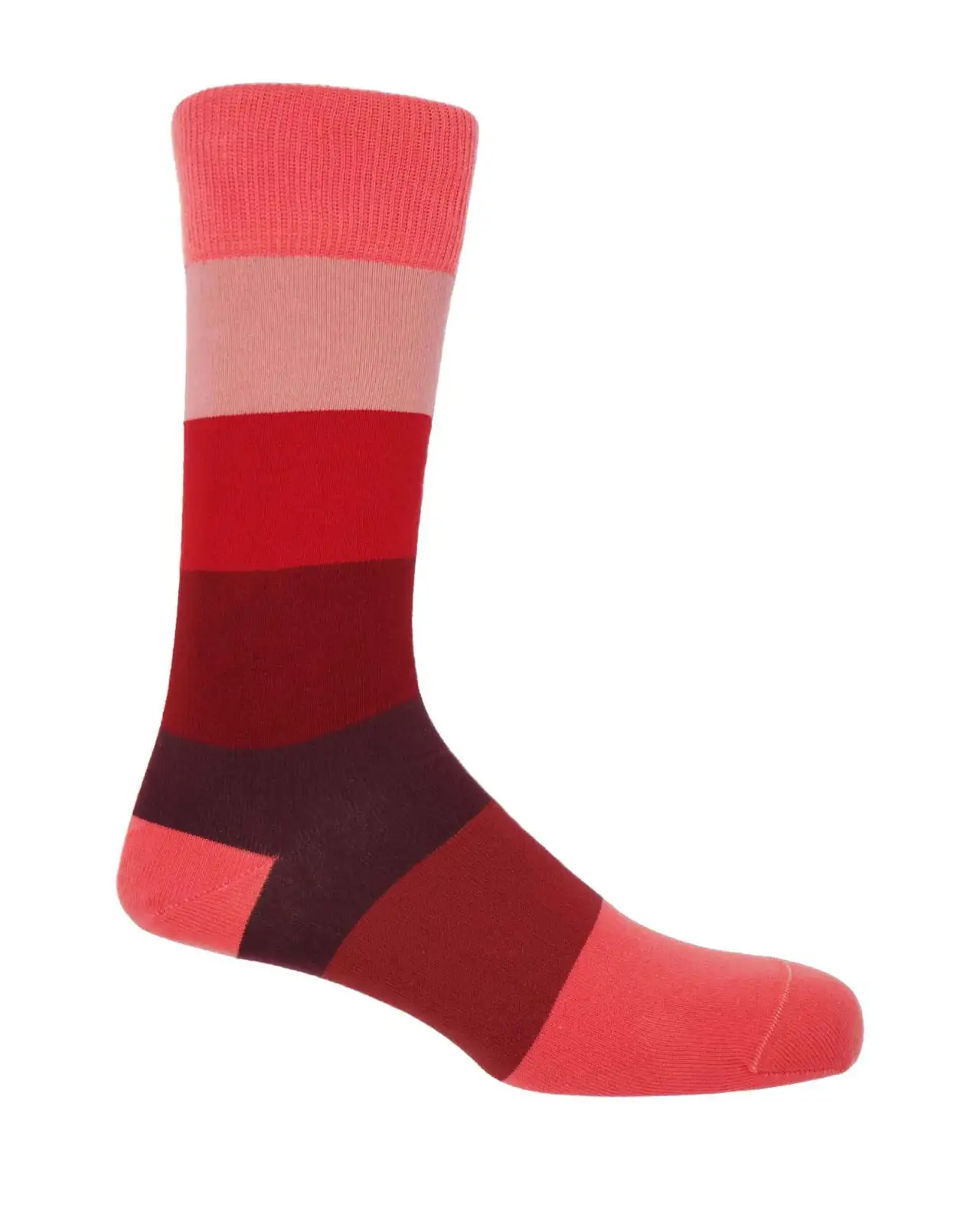 Men PEPER HAROW Block Stripe Mens Socks - Fire £16.00
