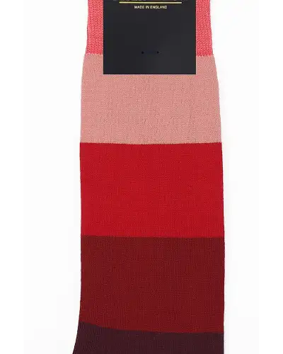 Men PEPER HAROW Block Stripe Mens Socks - Fire £16.00