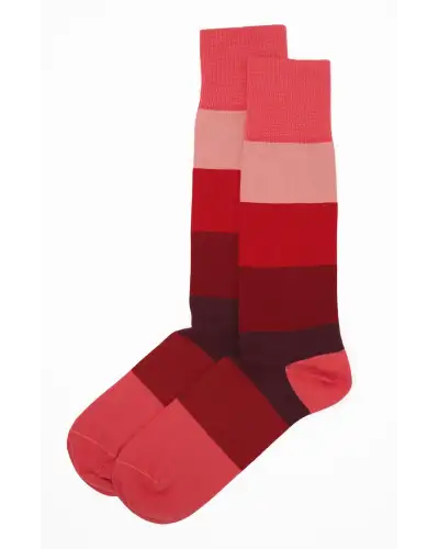 Men PEPER HAROW Block Stripe Mens Socks - Fire £16.00