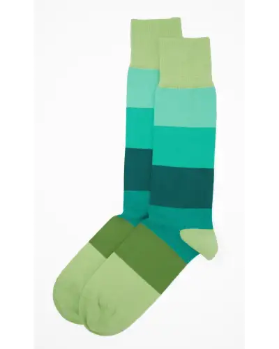 Men PEPER HAROW Block Stripe Mens Socks - Earth £16.00