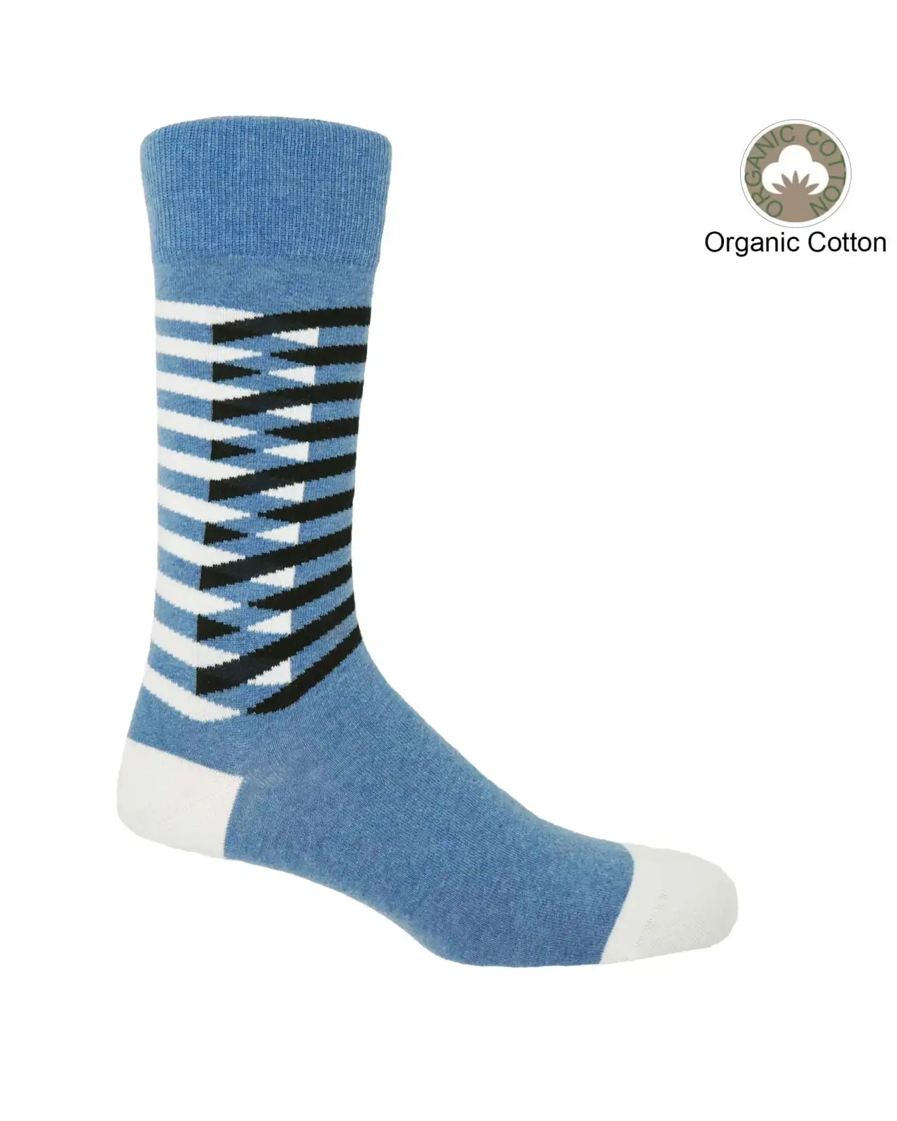Men PEPER HAROW Symmetry Organic Mens Socks - Blue £17.00