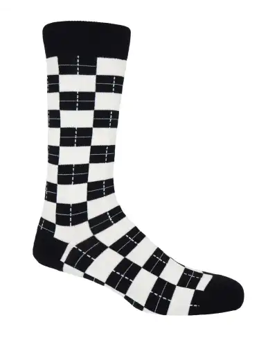 Men PEPER HAROW Checkmate Mens Socks - Black £16.00