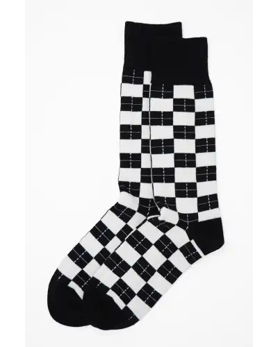Men PEPER HAROW Checkmate Mens Socks - Black £16.00