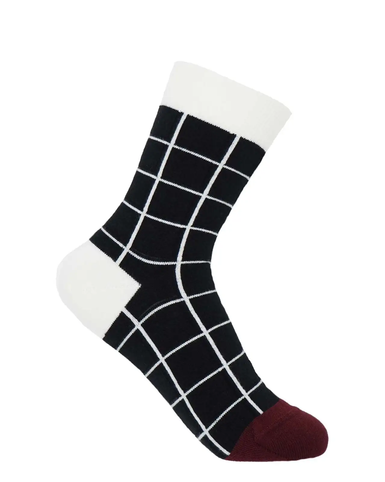 Women PEPER HAROW Grid Womens Socks - Black £15.00