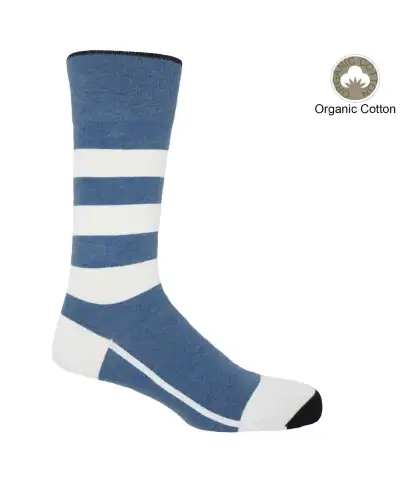 Men PEPER HAROW Equilibrium Organic Mens Socks - Blue £17.00