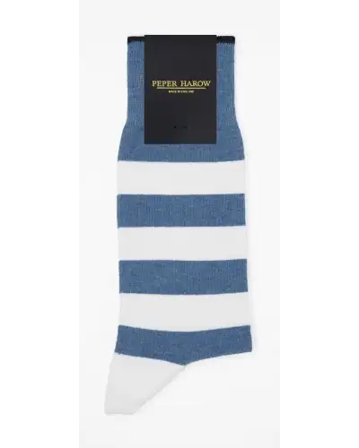 Men PEPER HAROW Equilibrium Organic Mens Socks - Blue £17.00