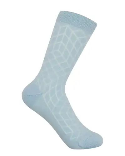 Women PEPER HAROW Puzzle Womens Socks - Blue £15.00