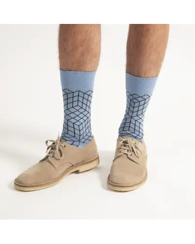 Men PEPER HAROW Puzzle Mens Socks - Blue £16.00