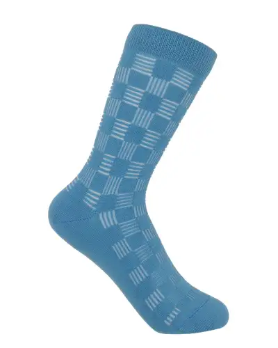 Women PEPER HAROW Battenberg Womens Socks - Blue £15.00