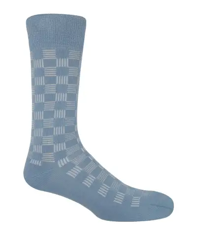 Men PEPER HAROW Battenberg Mens Socks - Blue £16.00