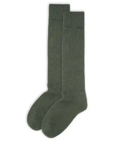 Men PEPER HAROW Cashmere Wool Boot MenS Socks Bundle - Green Olive £41.00