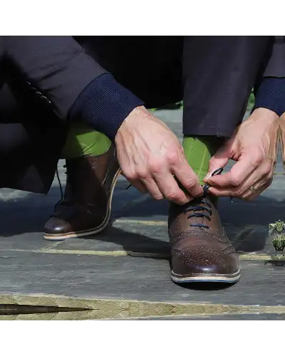 Men PEPER HAROW Cashmere Wool Boot MenS Socks Bundle - Green Olive £41.00