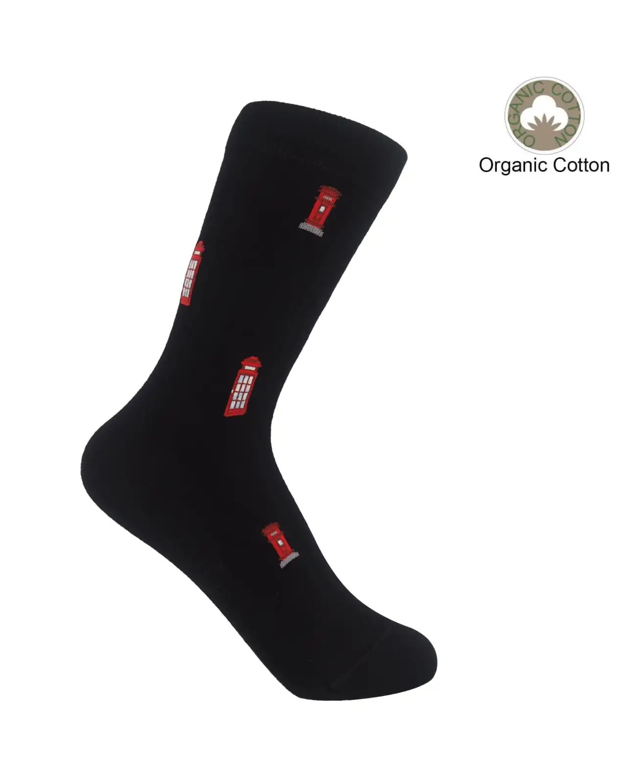 Women PEPER HAROW Post Box Womens Socks - Black £15.00