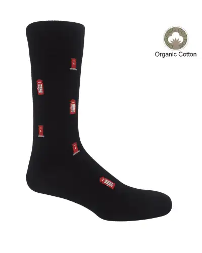 Men PEPER HAROW Post Box Mens Socks - Black £17.00