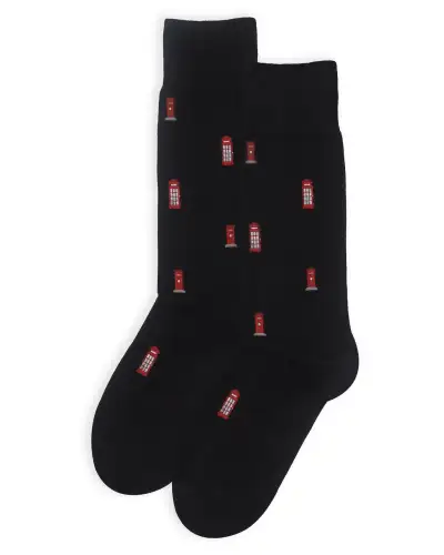 Men PEPER HAROW Post Box Mens Socks - Black £17.00