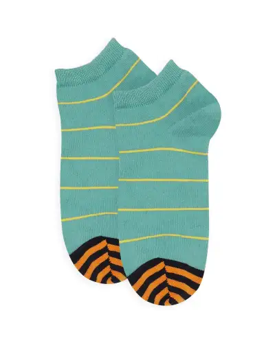 Men PEPER HAROW Thin Stripe Mens Trainer Socks - Teal £13.00