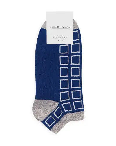 Men PEPER HAROW Cube Mens Trainer Socks - Blue £12.00