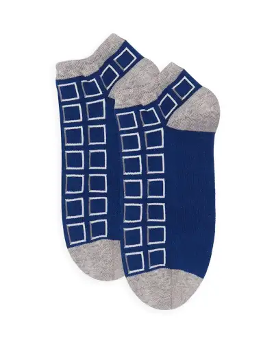 Men PEPER HAROW Cube Mens Trainer Socks - Blue £12.00