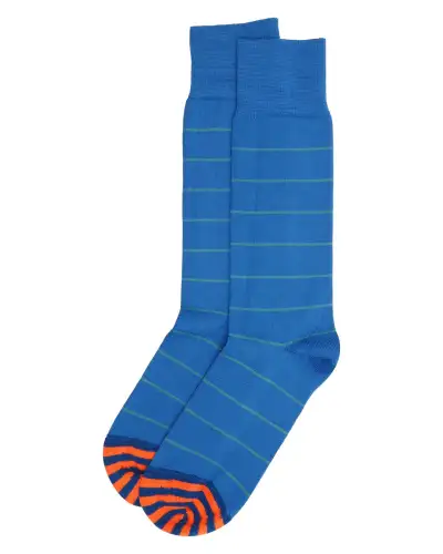 Men PEPER HAROW Thin Stripe Mens Socks - Blue £16.00