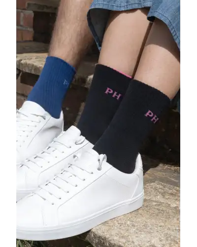 Women PEPER HAROW Reversible Womens Sport Socks - Black £13.00