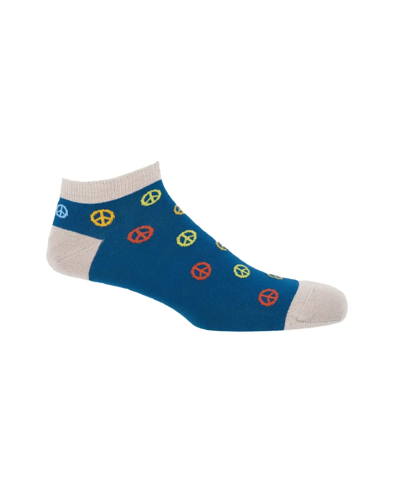 Men PEPER HAROW Peace Mens Trainer Socks - Blue £13.00