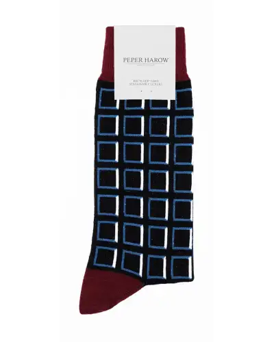 Men PEPER HAROW Cube Mens Socks - Black £14.00