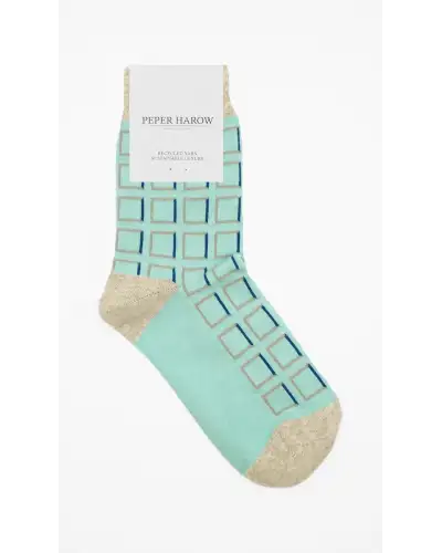 Women PEPER HAROW Cube Womens Socks - Blue £13.00