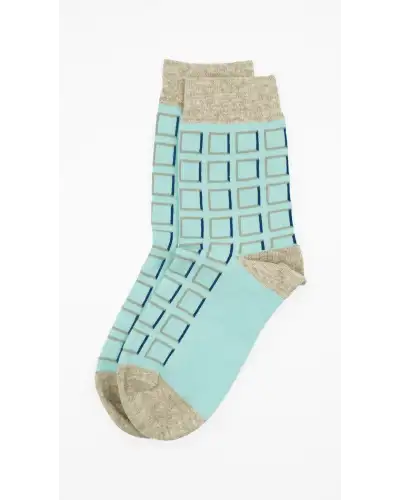 Women PEPER HAROW Cube Womens Socks - Blue £13.00