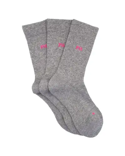Women PEPER HAROW 3 Pack Essential Womens Sport Socks - Grey £27.00