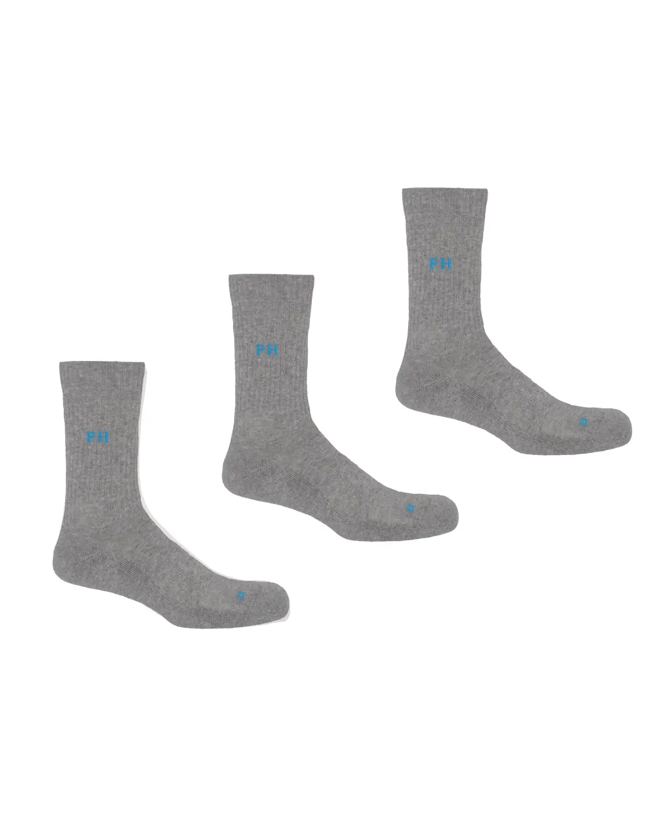 Men PEPER HAROW 3 Pack Essential Mens Sport Socks - Grey £30.00