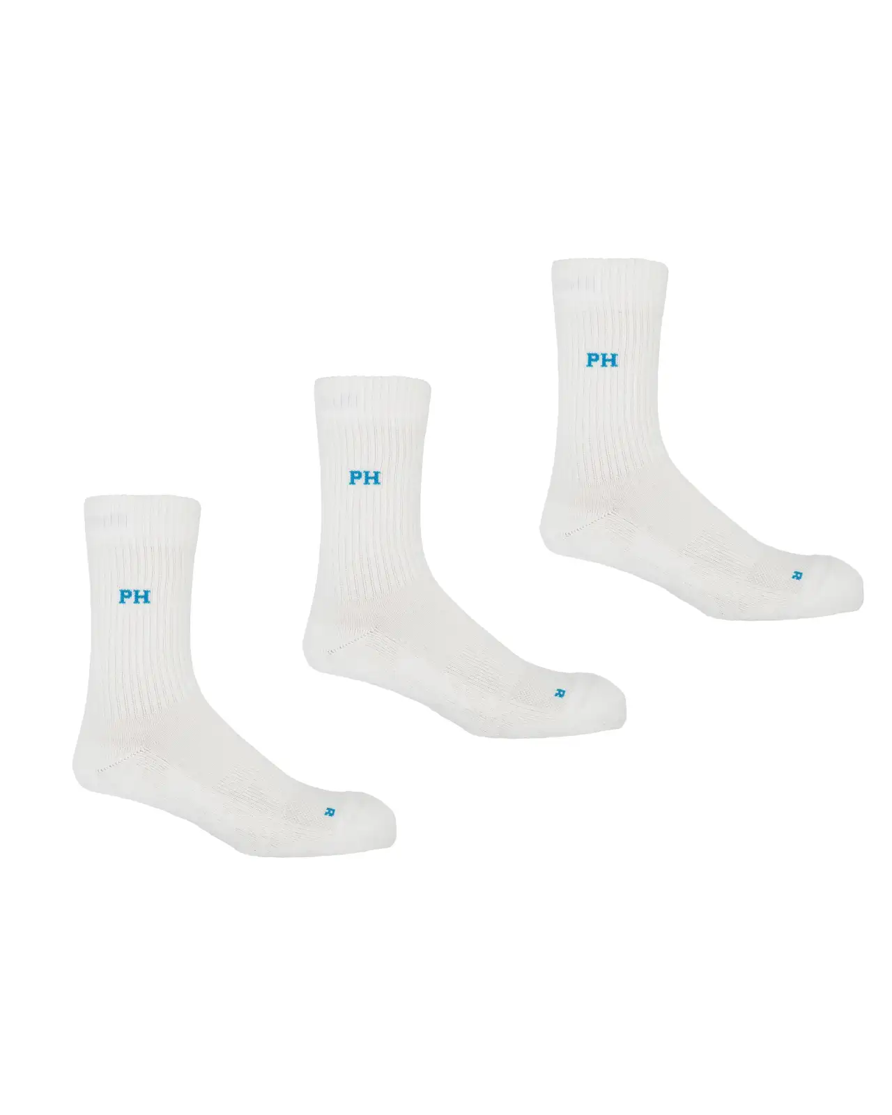 Men PEPER HAROW 3 Pack Essential Mens Sport Socks - White £30.00