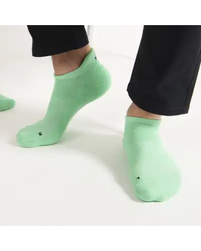 Men PEPER HAROW Organic Mens Trainer Sport Socks - Green £14.00