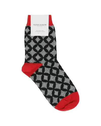 Women PEPER HAROW Mosaic Womens Socks - Black £13.00