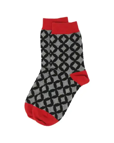Women PEPER HAROW Mosaic Womens Socks - Black £13.00