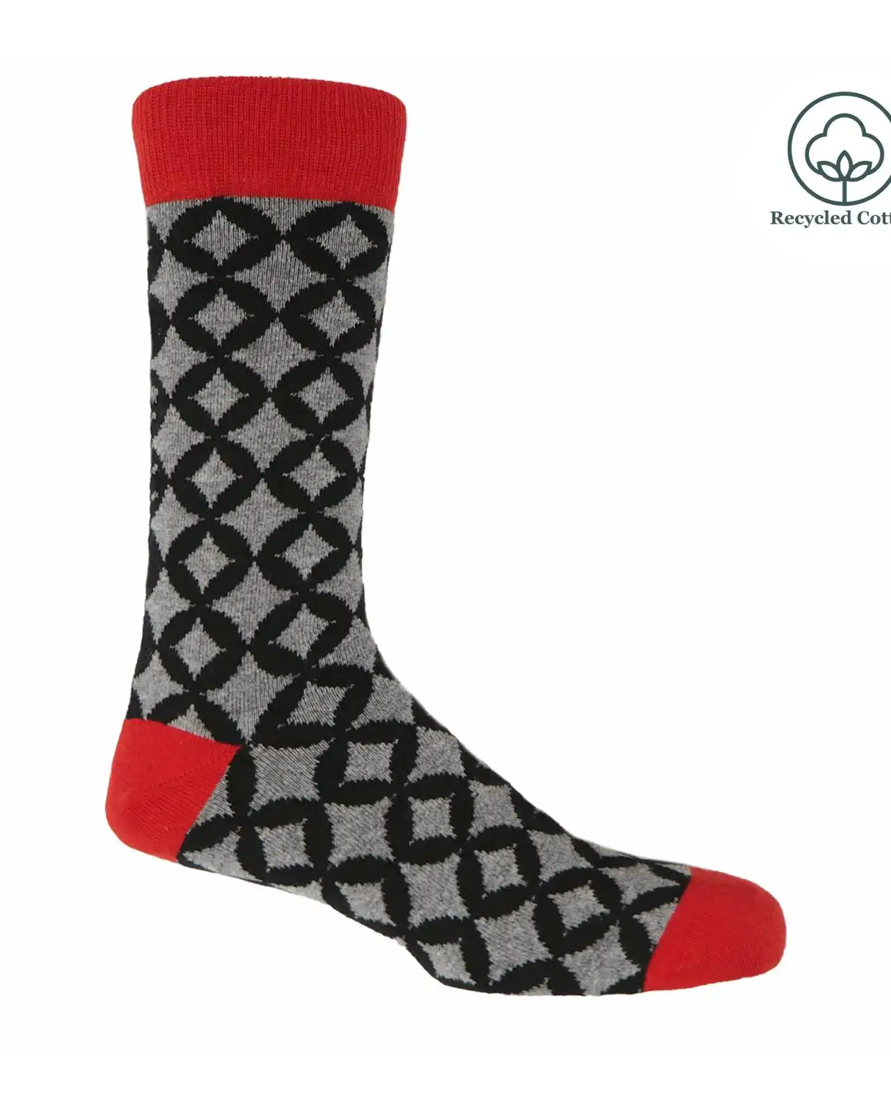 Men PEPER HAROW Mosaic Mens Socks - Black £14.00