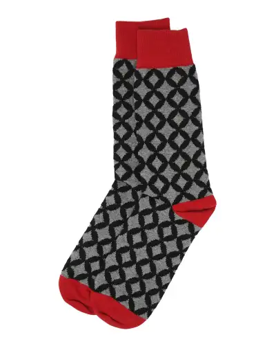 Men PEPER HAROW Mosaic Mens Socks - Black £14.00