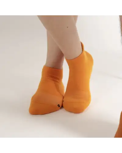Women PEPER HAROW Organic Womens Trainer Sport Socks - Orange £11.00