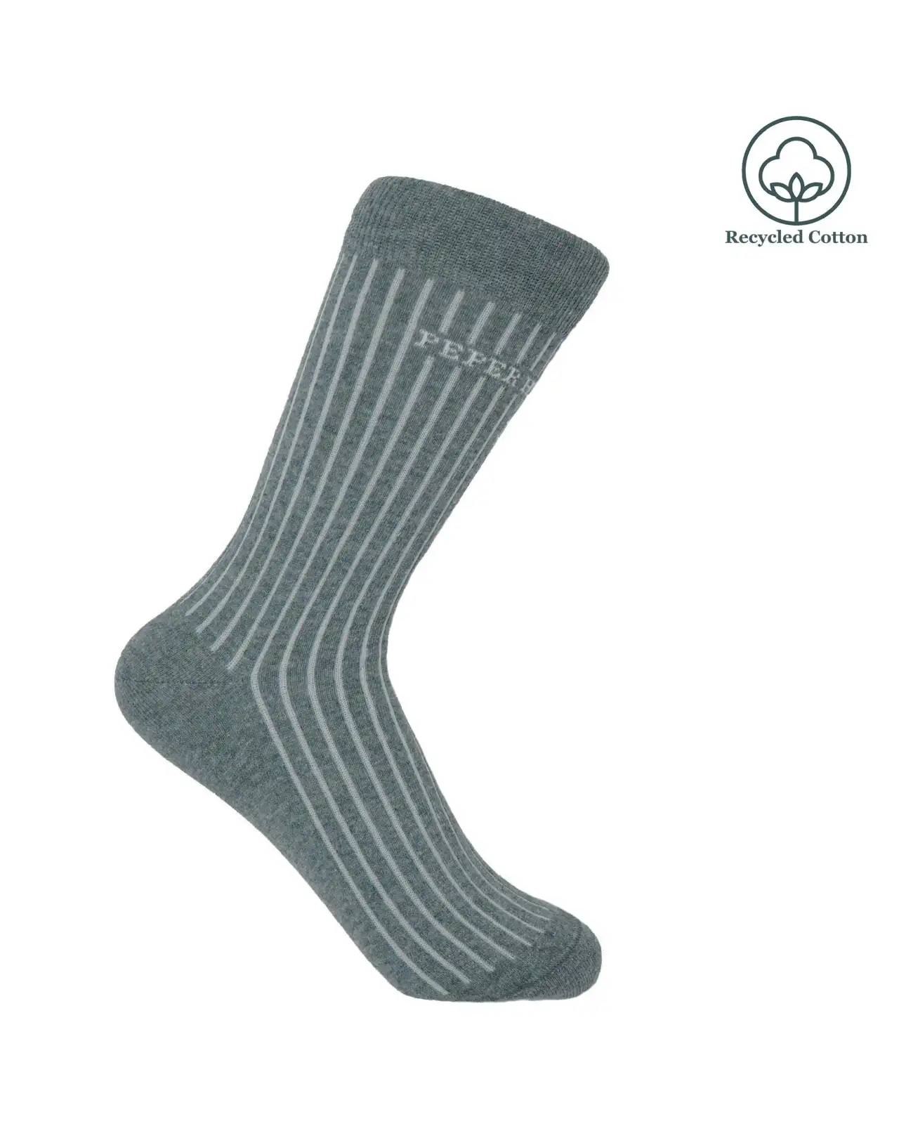 Women PEPER HAROW Recycled Ribbed Womens Socks - Blue £13.00