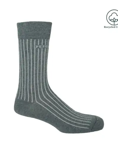 Men PEPER HAROW Recycled Ribbed Mens Socks - Blue £14.00