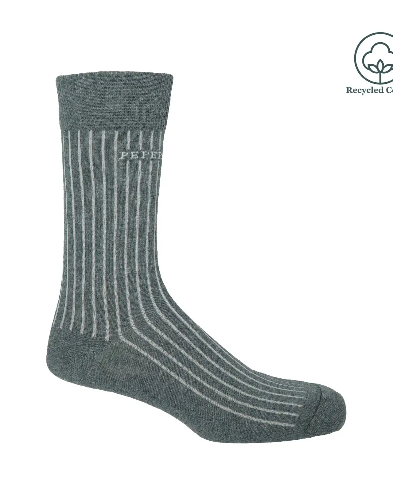 Men PEPER HAROW Recycled Ribbed Mens Socks - Blue £14.00