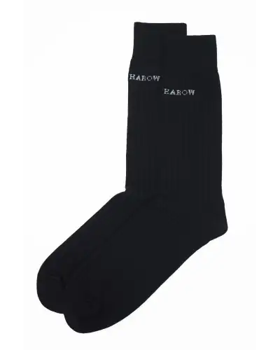 Men PEPER HAROW Recycled Ribbed Mens Socks - Black £14.00