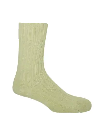 Men PEPER HAROW Ribbed Mens Bed Socks - Cream £15.00